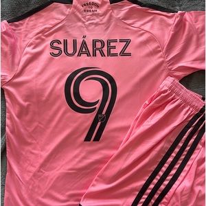 Inter Miami Suárez  #9 Sets Jersey and Short for kids all size #newmodel